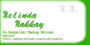 melinda makkay business card